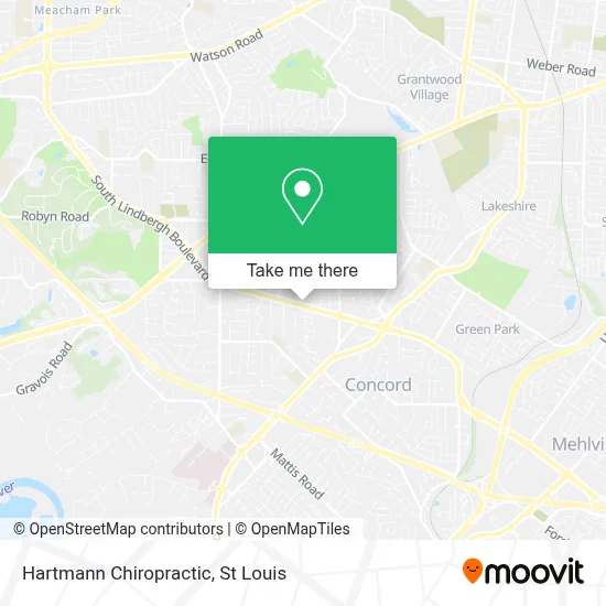 Hartmann Chiropractic map