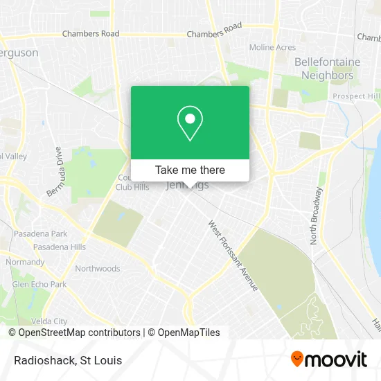 Radioshack map