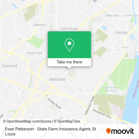 Evan Patterson - State Farm Insurance Agent map