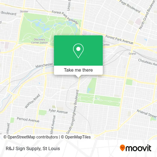 R&J Sign Supply map
