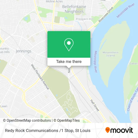 Redy Rock Communications /1 Stop map