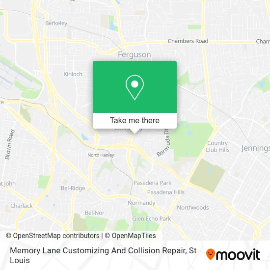Memory Lane Customizing And Collision Repair map