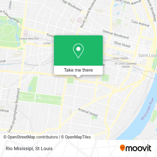 Rio Misissipi map