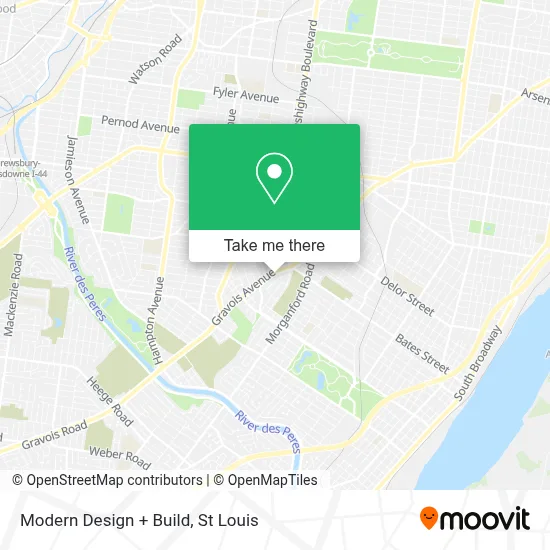 Modern Design + Build map
