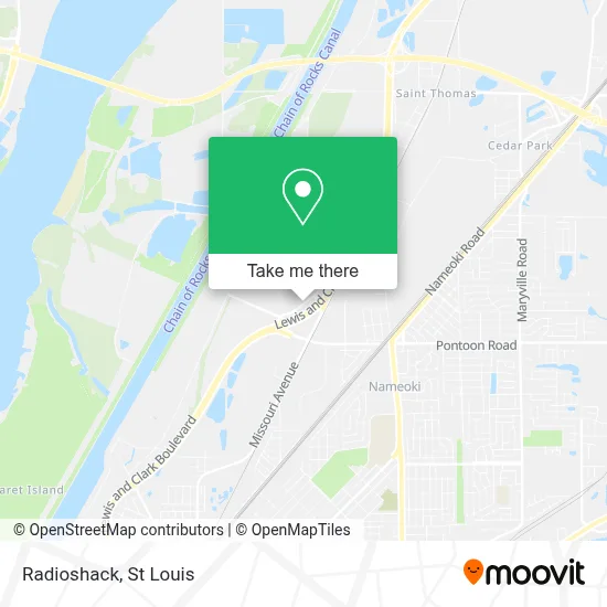 Radioshack map
