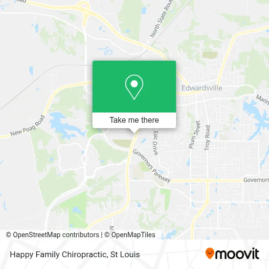 Happy Family Chiropractic map