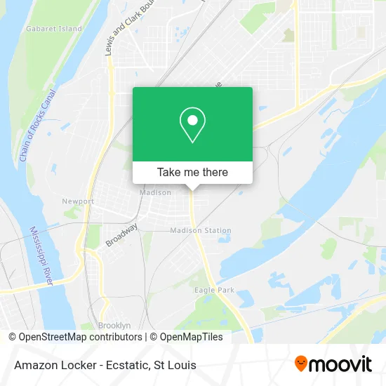 Amazon Locker - Ecstatic map