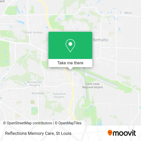 Reflections Memory Care map