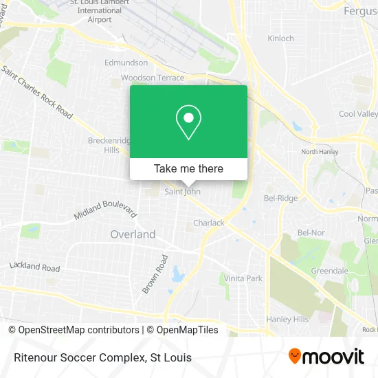 Ritenour Soccer Complex map