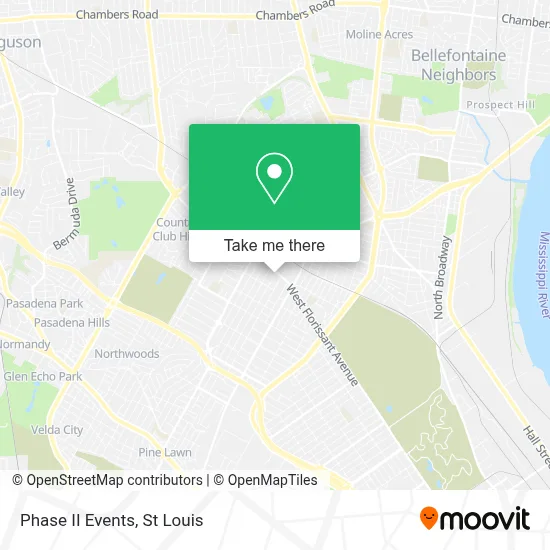 Phase II Events map