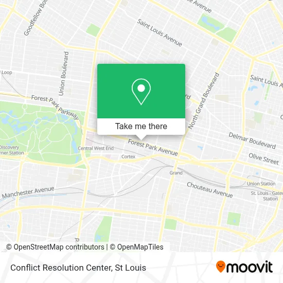 Conflict Resolution Center map
