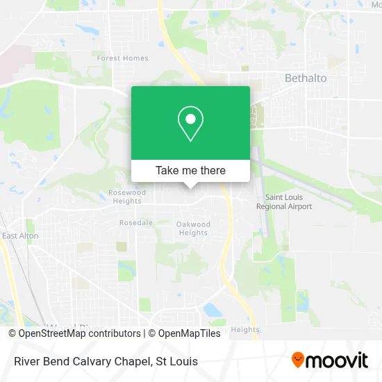 River Bend Calvary Chapel map