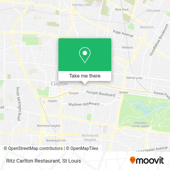 Ritz Carlton Restaurant map