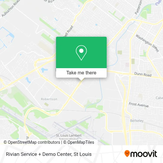 Rivian Service + Demo Center map