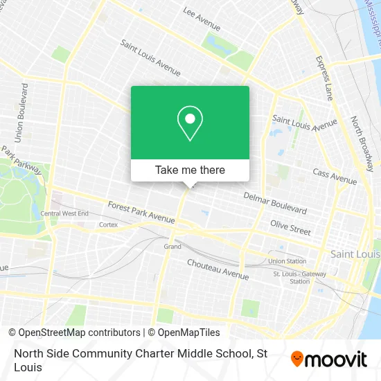 North Side Community Charter Middle School map