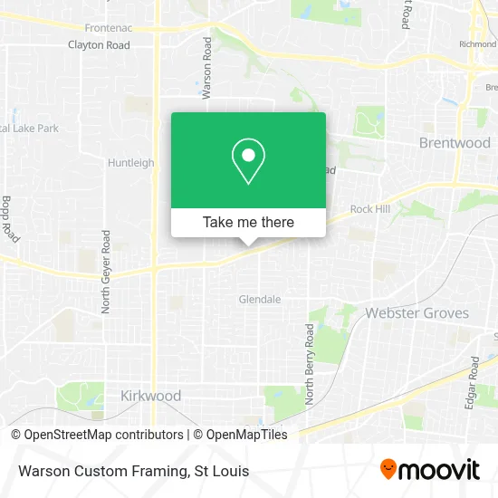 Warson Custom Framing map