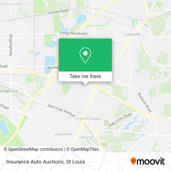 Insurance Auto Auctions map