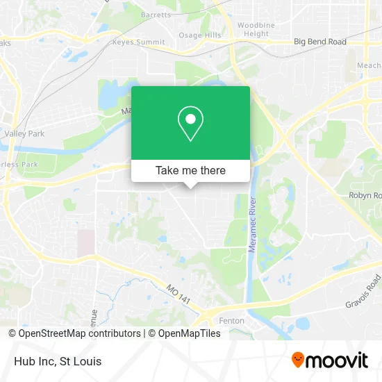 Hub Inc map