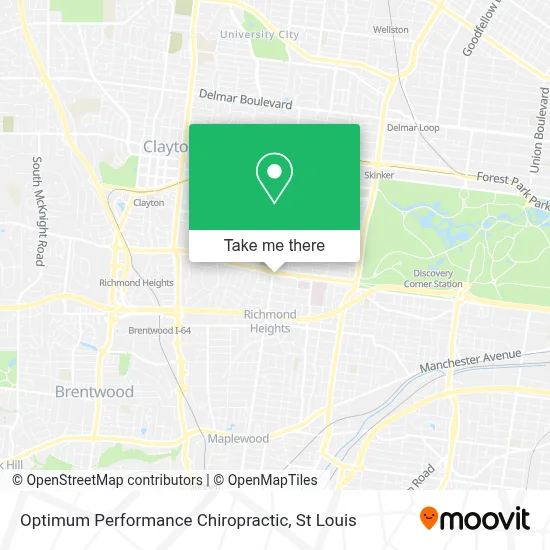 Optimum Performance Chiropractic map