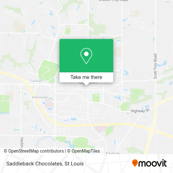 Saddleback Chocolates map