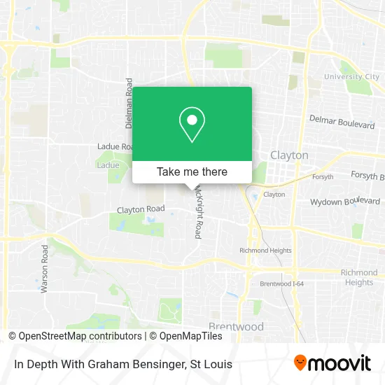 In Depth With Graham Bensinger map