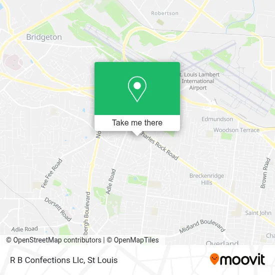 R B Confections Llc map