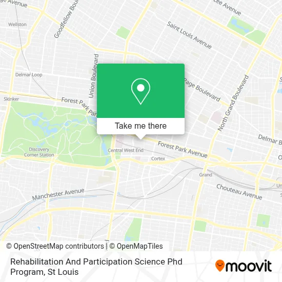 Rehabilitation And Participation Science Phd Program map