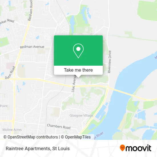 Raintree Apartments map