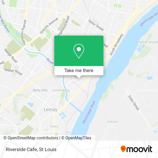 Riverside Cafe map
