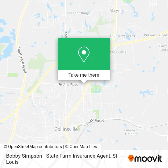 Bobby Simpson - State Farm Insurance Agent map