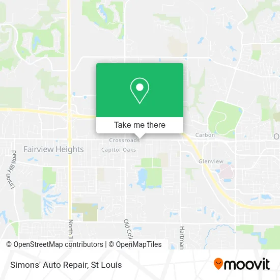 Simons' Auto Repair map