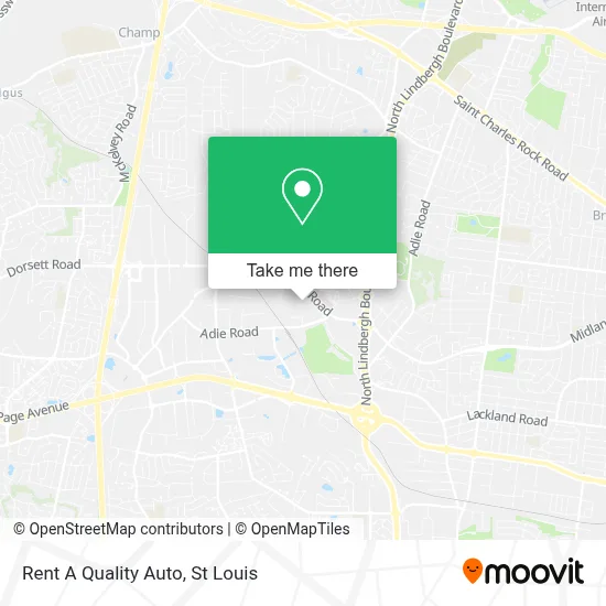 Rent A Quality Auto map