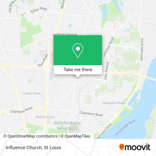 Influence Church map