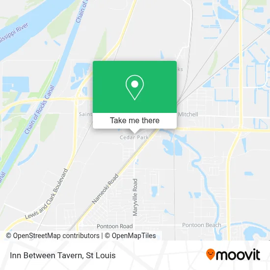 Inn Between Tavern map