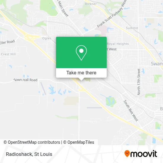 Radioshack map