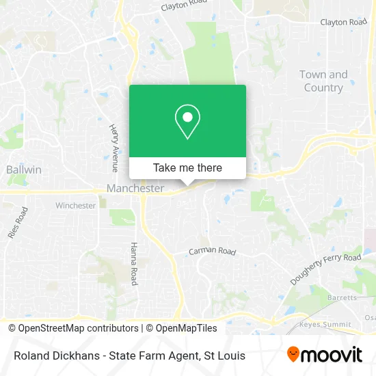 Roland Dickhans - State Farm Agent map