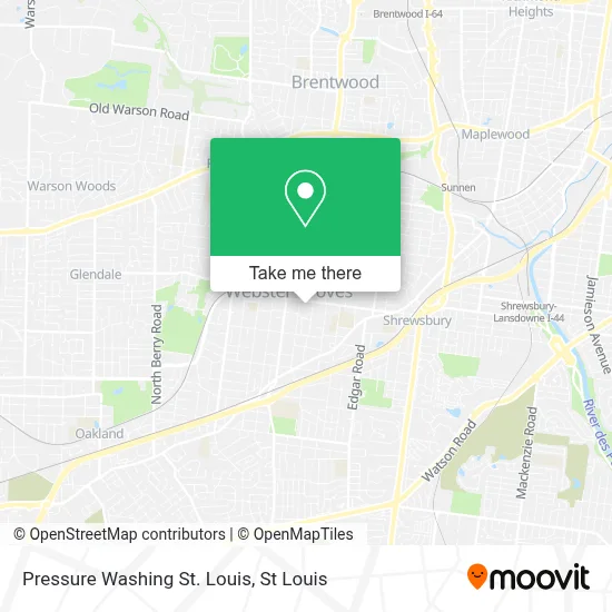Pressure Washing St. Louis map