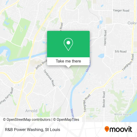 R&B Power Washing map