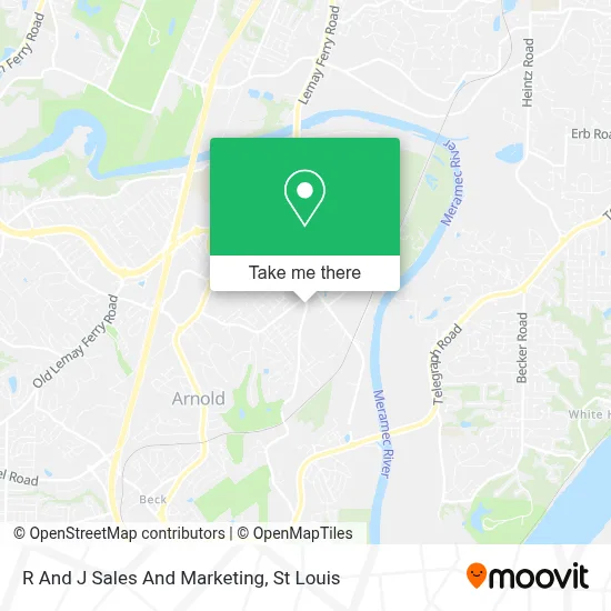 R And J Sales And Marketing map