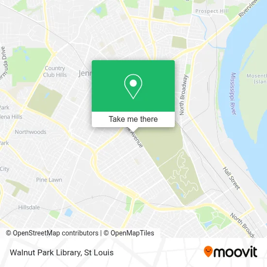 Walnut Park Library map