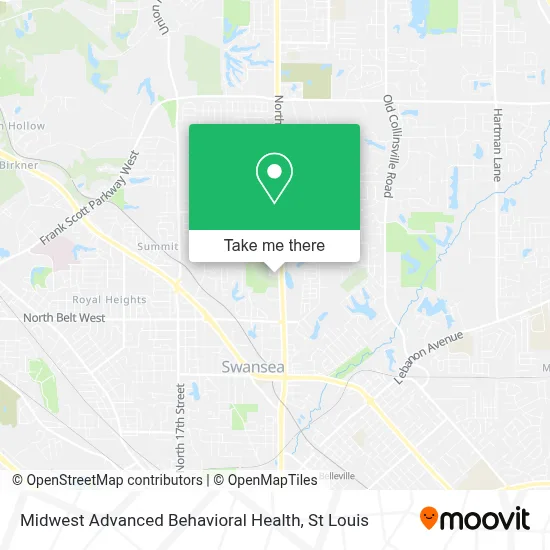 Midwest Advanced Behavioral Health map