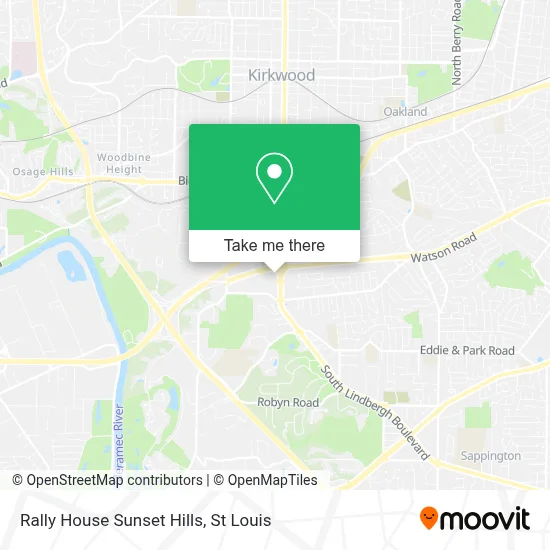 Rally House Sunset Hills map