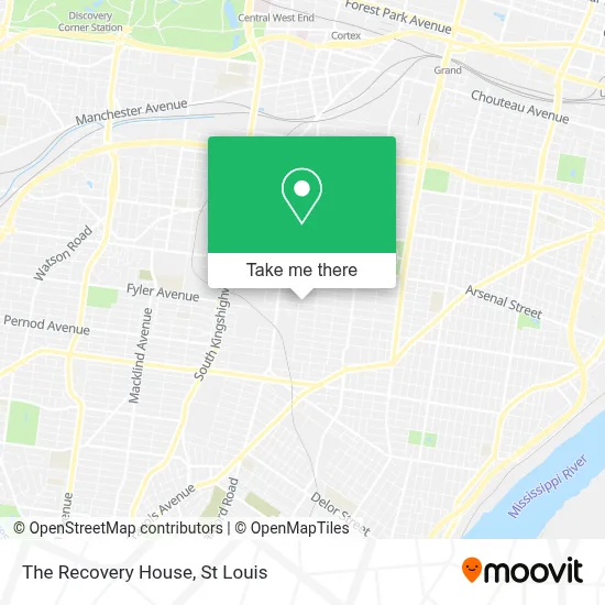 The Recovery House map