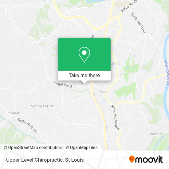 Upper Level Chiropractic map
