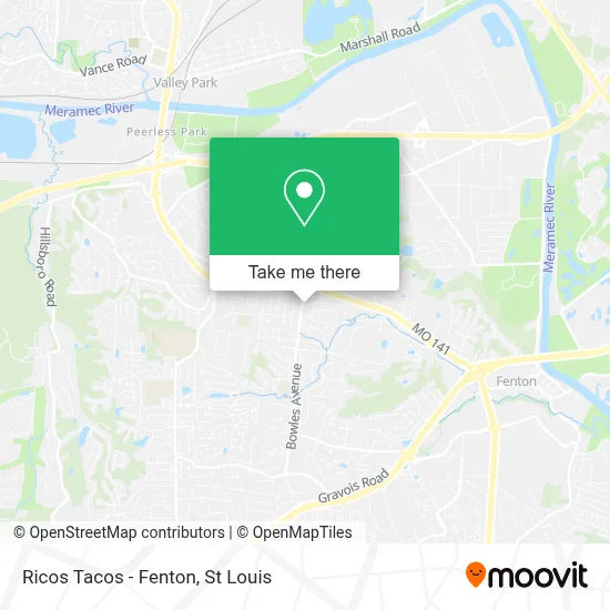 Ricos Tacos - Fenton map