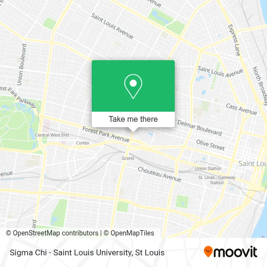 Sigma Chi - Saint Louis University map