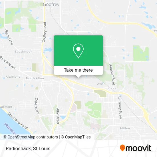 Radioshack map