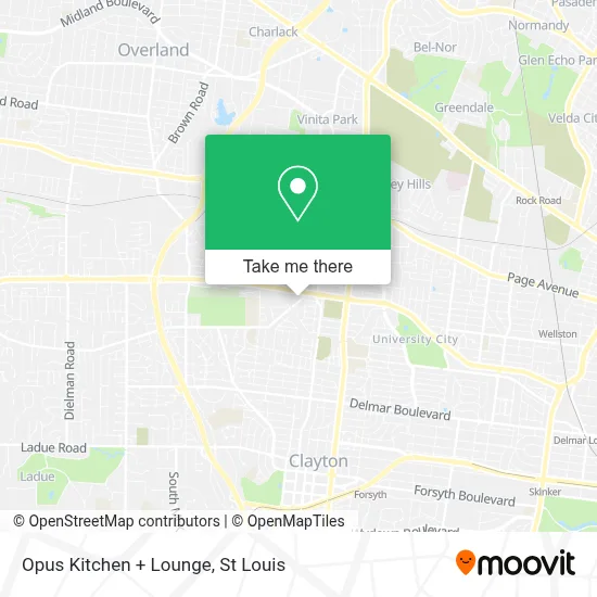 Opus Kitchen + Lounge map