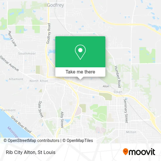 Rib City Alton map