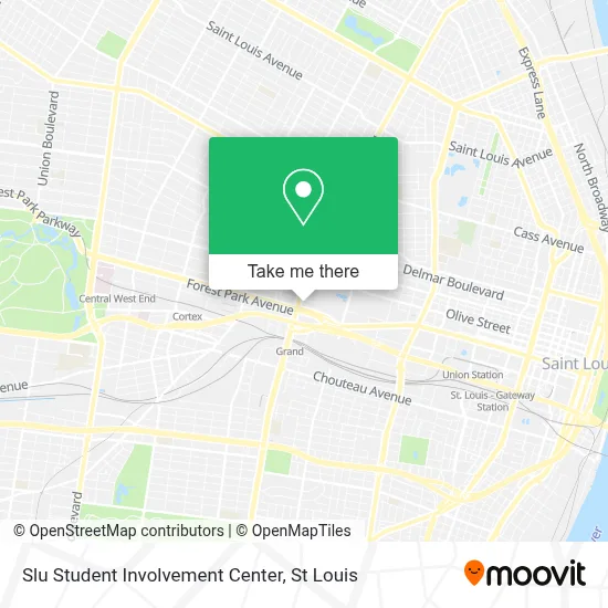 Slu Student Involvement Center map
